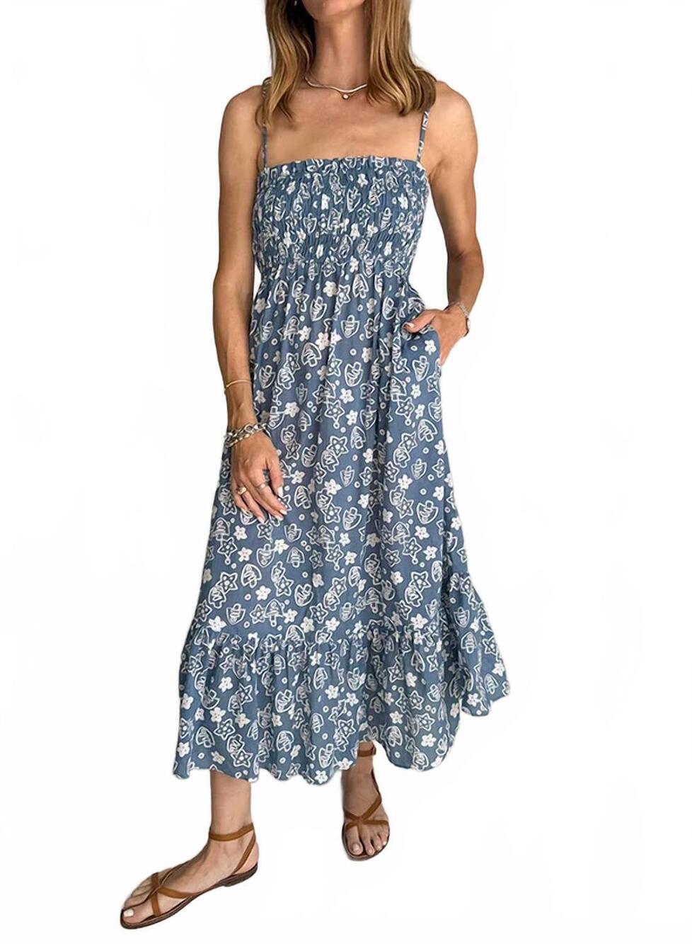 NEW CIAO LUCIA umbria dress in tidepool